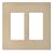 Lutron SC-2-DS Claro Two-gang Wallplate Desert Stone
