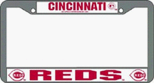 Cincinnati Reds Chrome License Plate Frames - Set of 2