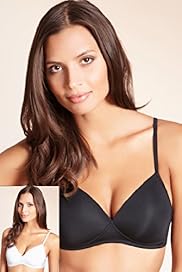 2 Pack Padded Non Wired T Shirt Bras