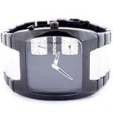 Nixon Men's Banks Analog Watch in Two Tone Black(A060-035)