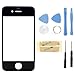New LCD Front Screen Glass Lens + Free Tools for Apple iPhone 4 4g Black