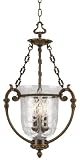 La Vella Antique Brass Three Light Pendant Chandelier 41fqTcmMaqL. SL160 La Vella Antique Brass Three Light Pendant Chandelier