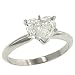 1.21cttw Heart Shape Diamond Solitaire Ring EGL FG/si2