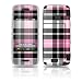 Pink Plaid Design Protective Skin Decal Cover for LG Voyager VX10K VX10000 Cell Phone Image