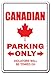 Canadian Sign Parking Canada Flag Maple Leaf Hockey Canadien | Indoor/Outdoor | 12