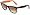 Black On Orange Frame/Brown Gradient Lens