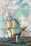 30 x 20 Stretched Canvas Poster Toast to the Navy