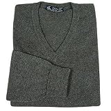 Principe di Salina Charcoal Gray V-neck Sweater