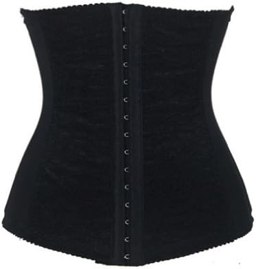 Bamu® Black Elasticity Lace Waist Training Cincher Underbust Corset
