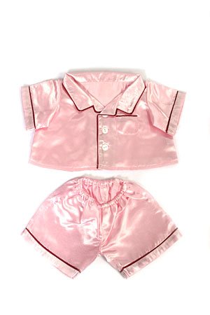 41fqdMOWVCL 20102 Pink Satin Pajamas Clothes for 14   18 Stuffed Animals and Dolls