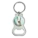 Graphics and More Hip Llama with Glasses Bottle Cap Opener Keychain Key Ring