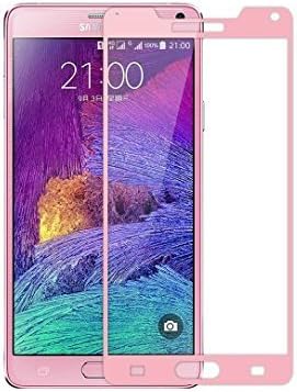 Sanstyle Phone Tempered Glass Screen Protector for Samsung Galaxy Note 4 N9100 Pink