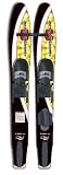 Hydroslide Shaped Intermediate Jr. Combo Water Skis with Crossbar