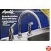 Waxman 0449700A Elegant Single Control-Handle Kitchen Faucet, Chrome
