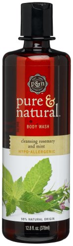 Best Price Pure & Natural Body Wash, Cleansing Rosemary & Mint, 12.8-Ounce Bottles (Pack of 3)