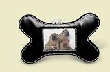 Black Bone Pleather Frame with Tiare By Mudpie