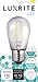 Luxrite LR21232 LED Filament S14 Light Bulb, 1.5-Watt Equivalent to 20w Incandescent S14 Bulb, Warm White 150 Lumens 2700K, 260 Beam Spread Degree, 15,000 Hour Life, E26 Base, 1-Pack