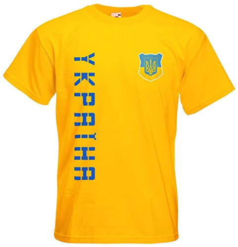 Ukraine EM 2016 T-Shirt Trikot (Gelb, XL)