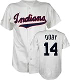 Larry Doby Majestic Cooperstown Throwback Cleveland Indians Jersey