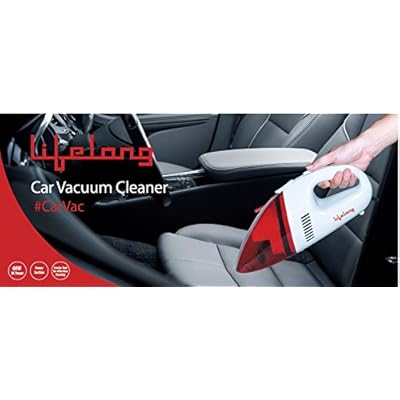 Lifelong Car Vacuum Cleaner (12V, Red)