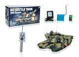 KombatKit Radio Controlled M1A2 Abrams BB Shooting Tank 1/24 Scale Model – complete kit with batteries and charger