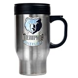 Memphis Grizzlies NBA Stainless Steel Travel Mug - Primary Logo