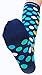 CompressionZ 20-30 mmHg Compression Socks Men & Women - Knee High Support Stockings (Ocean Dots, Small)