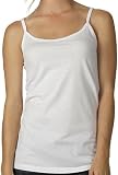 Bella Ladies Sheer Jersey Longer Length Spaghetti Strap Tank Top. 8111