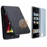 Leather Case + Screen Protector for Apple iPod TOUCH S