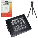 HQRP Replacement Battery for Panasonic DMC-FZ28K Digital Camera plus HQRP Screen Protector & Mini Tripod