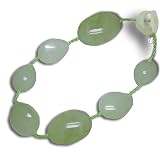 Sterling Silver Green Serpentine Beaded Necklace by Sajen