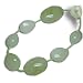Sterling Silver Green Serpentine Beaded Necklace by Sajen