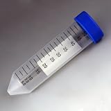 Polypropylene Centrifuge Tube - Centrifuge Tube, 50mL, Separate Blue Flat Top Screw Cap, PP, Printed Graduations, Bulk #6287 - 500/unit