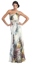 Hot Sale Ball Gown Elegant Prom Printed Dress #631 (8)