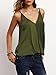 ROMWE Women's V Neck Strappy Loose T-shirt Tank Top Vest Blouses