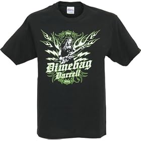Dime Hardware Dime Flame T-Shirt, Black/White/Green Medium*
