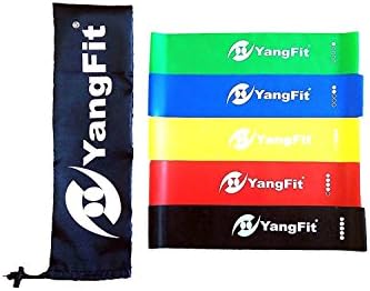 YangFit Exercise Resistance Loop Bands, Set of 5