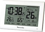 GENTOS(ジェントス) WAVECATCHER 電波デジタル置き時計 超特大画面六曜表示 置き掛け兼用 温度表示 湿度表示 ホワイト SKR597-WH
