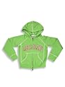 Cool Island - Girls Hooded Sweatshirt Jacket, Garden Green