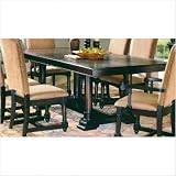 1376 Series Trestle Dining Table in Ebony