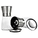 Q's Inn Salt and Pepper Grinder Set - [Lifetime Warranty] Brushed Stainless Steel Salt & Pepper Mill with Glass Bottle - Adjustable Ceramic Mechanism - Best Shakers Pair for Healthy Cooking