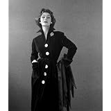 Ann Gunning in a velveteen day dress (Print On Demand)