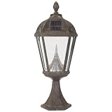 Buy Gamasonic GS-98P Royal 23-Inch Solar Lamp with Bright White LED's and Deck or Post... by Gamasonic
