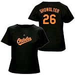 Buck Showalter Baltimore Orioles Women's Player T-Shirt By Majestic
