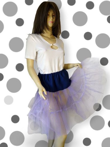 Petticoat Kleid für Petticoats für Tellerrock Tellerröcke Tanzkleid lila Gr. 34 - 40 P01