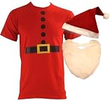 Father Christmas Costume T-Shirt Mens