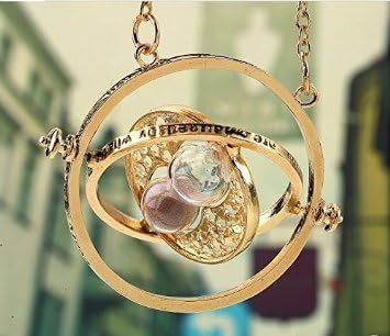 Amazing Fashion Harry Potter Time Turner Necklace Hermione Granger 18k Yellow Gold Plated