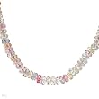 Necklace With 50.00ctw Genuine Sapphires in 18K Yellow Gold. Total item weight 11.5g Length 18in