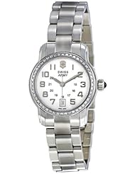 Victorinox Swiss Army Womens 241057 Mother-Of-Pearl Dial Diamond Bezel Watch