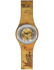 Prima Classe Womens PCD 839/VU Stainless Steel Geo-Design Canvas Watch
